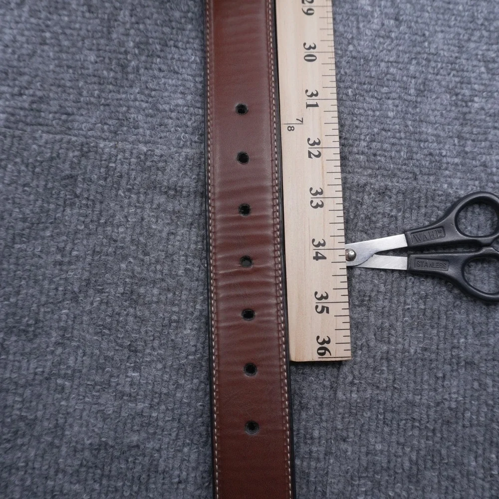 Kenneth Cole Reaction Reversible Belt Mens Size M 34-36 Brown Black Synthetic